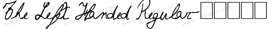 The Left Handed Regular字体转换